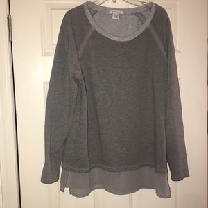 Grey lLiz Claiborne large shirt